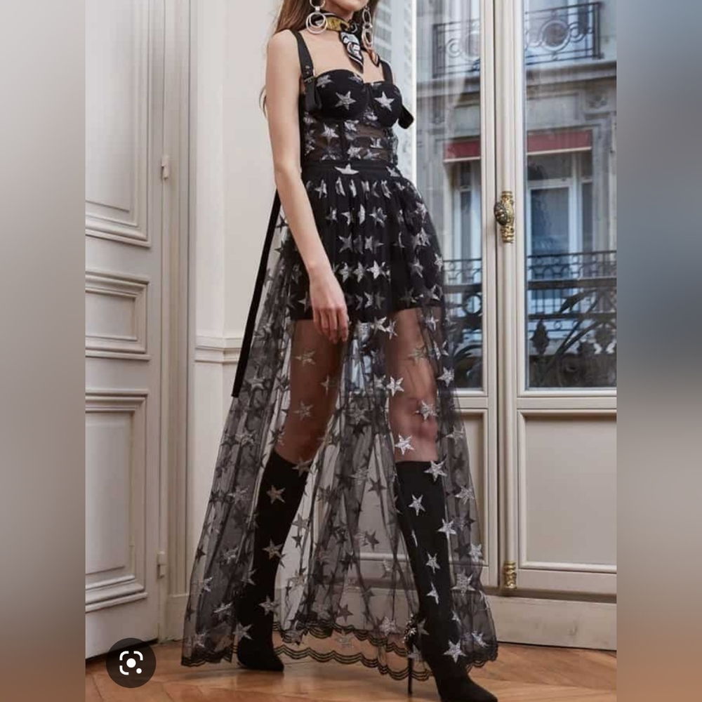 Asilio black and silver dress